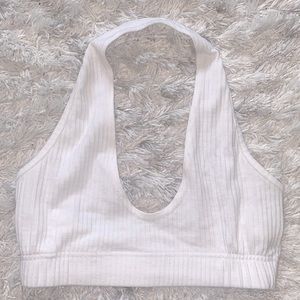 MissGuided white halter top. Size US 4.
